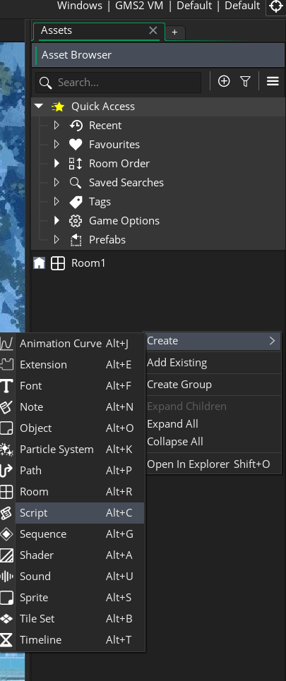 asset browser